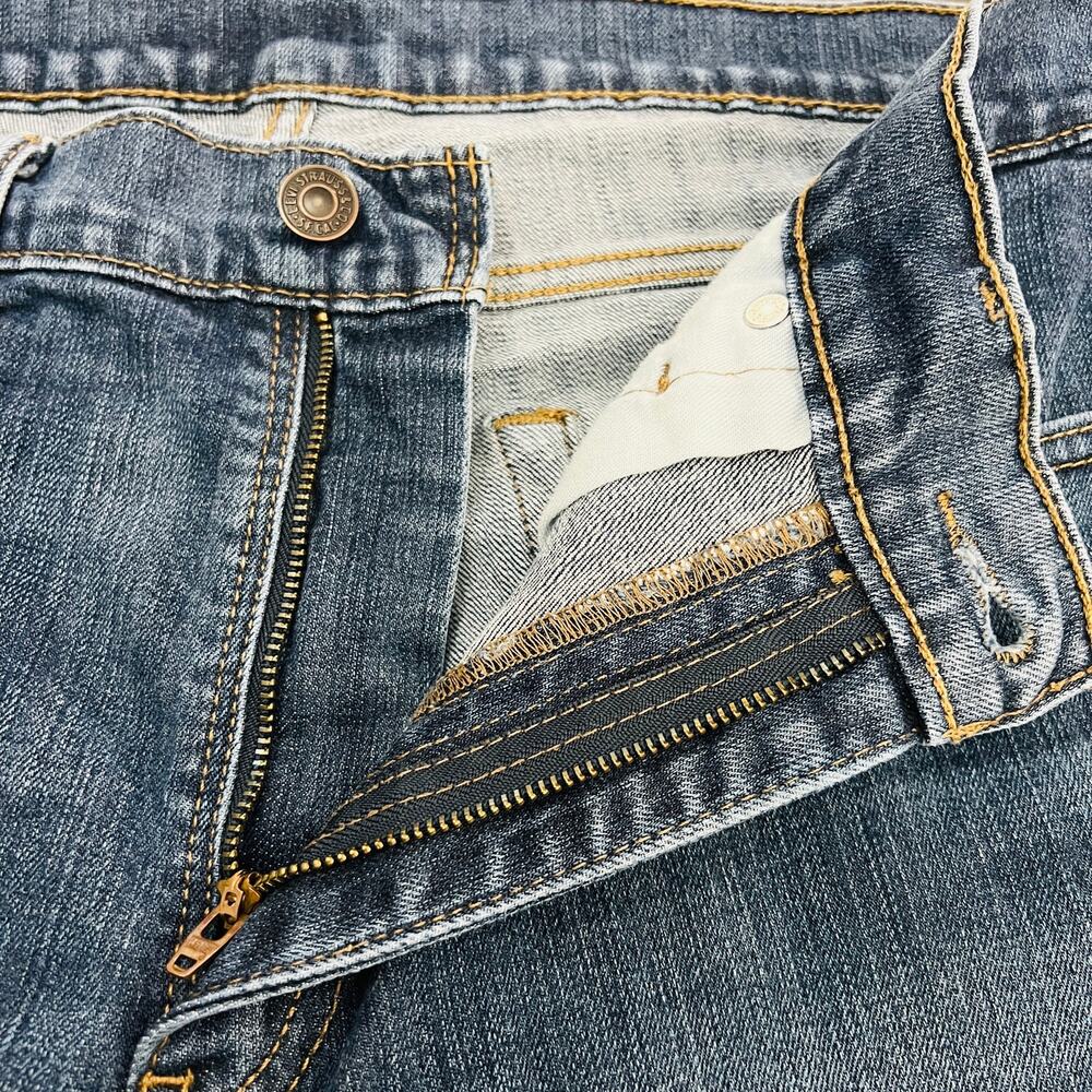 Levi's 511 Jeans Men's Size 36X30 Blue Five Pocket Slim Fit Straight Leg Denim - Picture 5 of 16